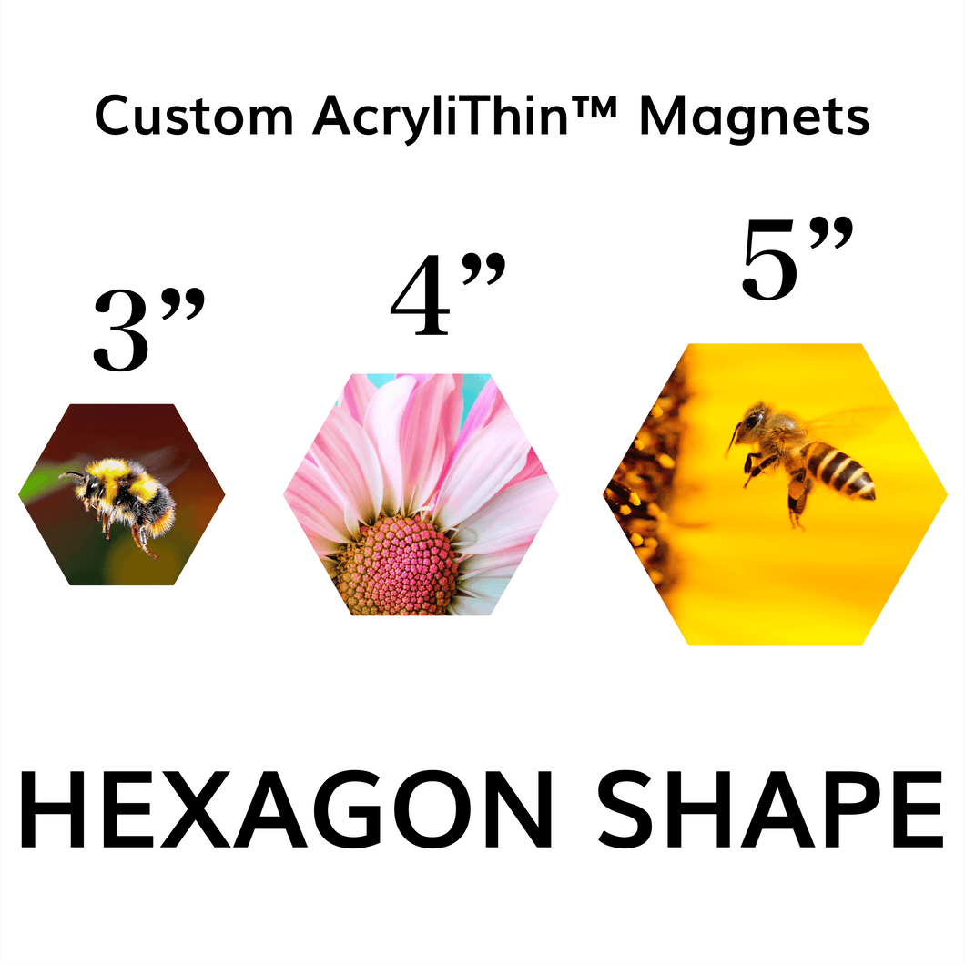 AcryliThins™ HEXAGON Magnet