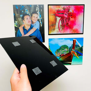 AcryliThins™ Thin BLACK Acrylic Prints Photo Tiles - 3x5